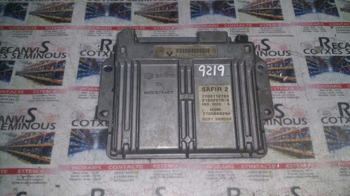 Calculator Motor SAGEM RENAULT CLIO 7700112791 / 7700112763 / 21652510-9 / 21652510 9 / 216525109 / ...