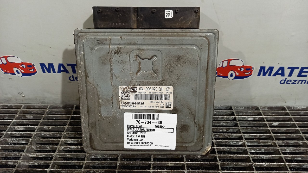 CALCULATOR MOTOR SEAT TOLEDO TOLEDO 1.6 TDI - (2012 2019)
