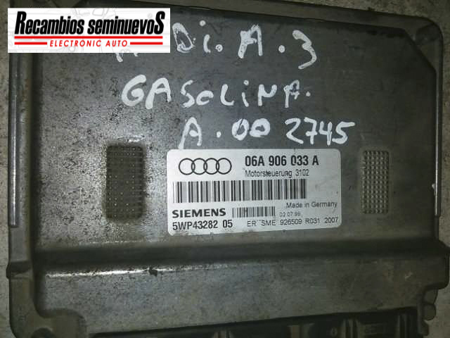 Calculator Motor SIEMENS AUDI A3 06A 906 033 A / 06A906033A / 5WP43282 05 / 5WP432820506A 906 033 A / 06A906033A / 5WP43282 05 / 5WP4328205