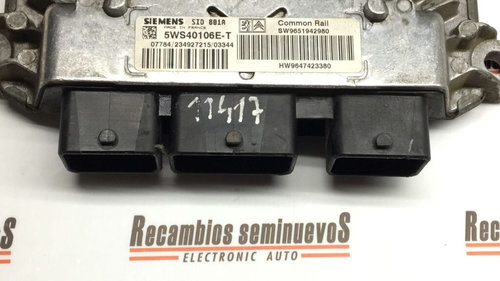 Calculator Motor SIEMENS CITROEN XSARA 5WS40106E-T / 5WS40106E T / 5WS40106ET / SID 801A / SID801A /...