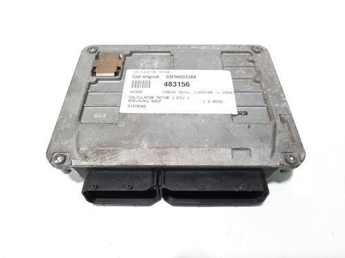 Calculator motor Siemens, cod 03E906033AB, Skoda Fabia 1 (6Y2) 1.2 B, BME (id:483156)