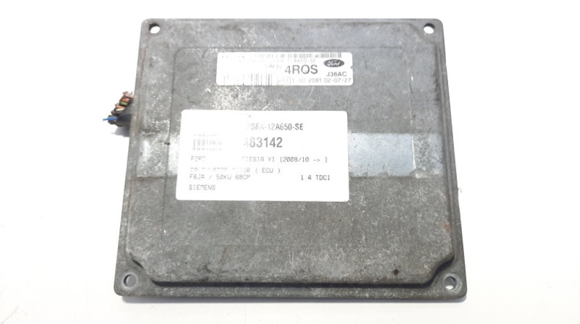 Calculator motor Siemens, cod 2S6A-12A650-SE, Ford Fiesta 6, 1.4 benz, FXJA (id:483142)