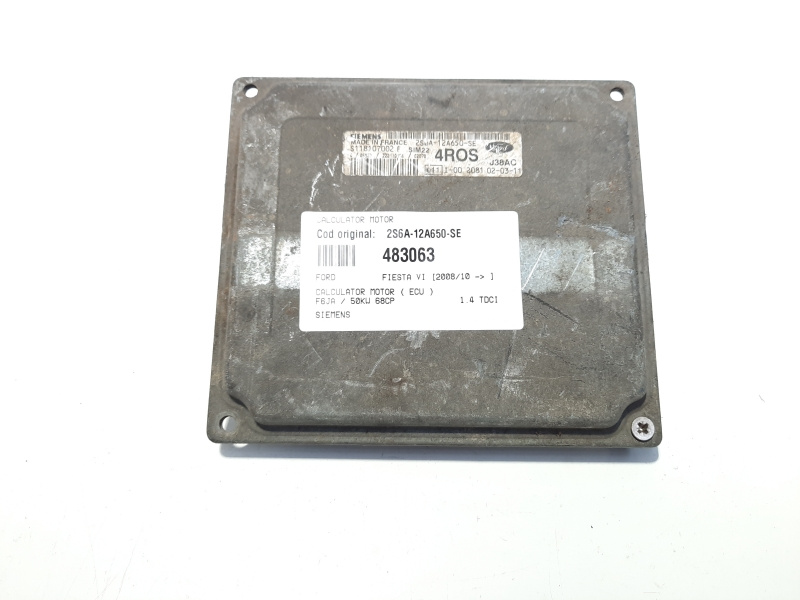 Calculator motor Siemens, cod 2S6A-12A650-SE, Mazda, 1.4 benz, FXJA (idi:483063)