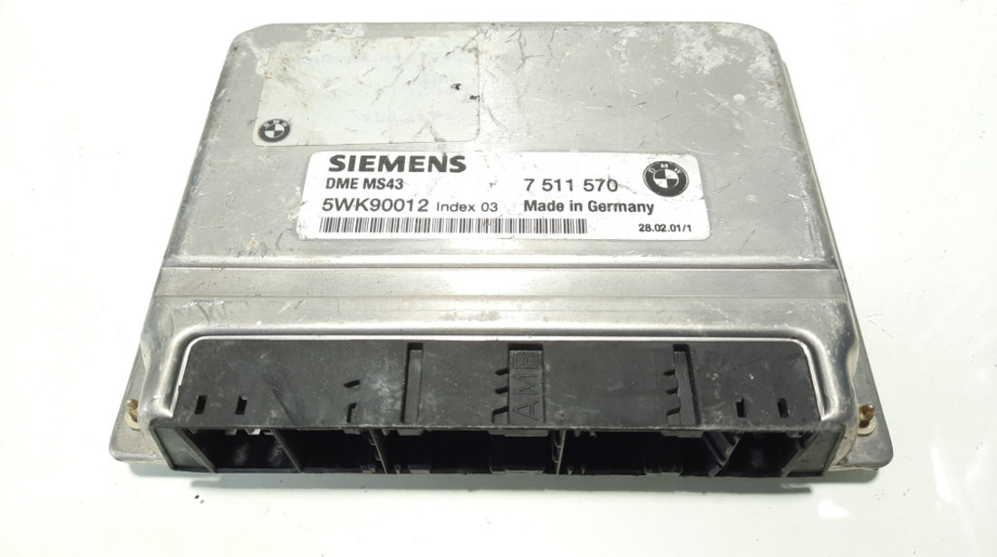 Calculator motor Siemens, cod 7511570, 5WK90012, Bmw 5 (E39) 2.2 B, M54B22 (idi:483127)