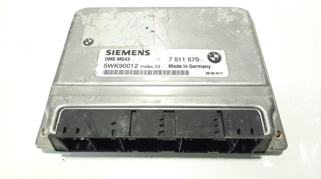 Calculator motor Siemens, cod 7511570, 5WK90012, Bmw 3 (E46) 2.2 B, M54B22 (idi:483127)