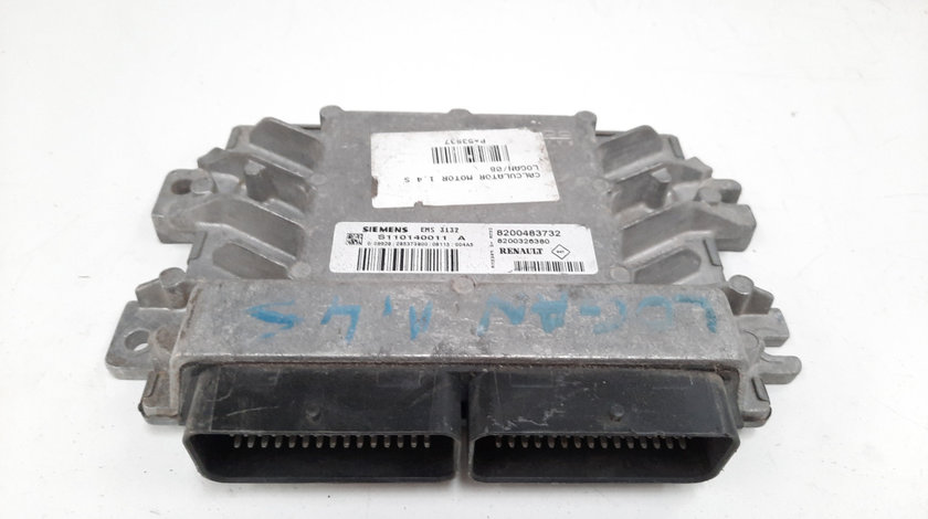 Calculator motor Siemens, cod 8200483732, 8200326380, Dacia Logan Pick-up (US), 1.4 benz, K7J710 (idi:491947)