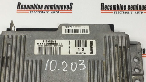 Calculator Motor SIEMENS DAEWOO MATIZ K115000002 H / K115000002H / 96351734K115000002 H / K115000002...