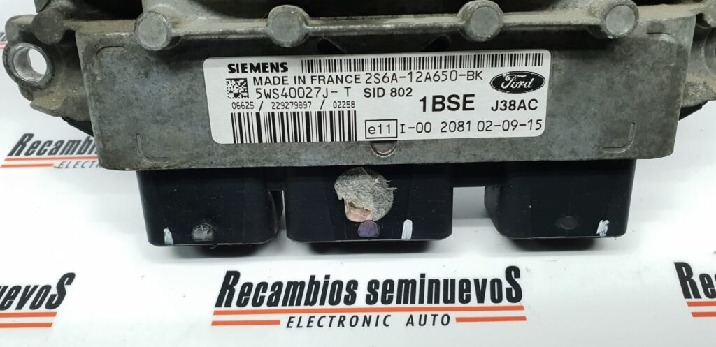 Calculator Motor SIEMENS FORD FIESTA 2S6A-12A650-BK / 2S6A 12A650 BK / 2S6A12A650BK / 5WS40027J-T / 5WS40027J T / 5WS40027JT / J38AC / SID 802 / SID8022S6A-12A650-BK / 2S6A 12A650 BK / 2S6A12A650BK / 5WS40027J-T / 5WS40027J T / 5WS40027JT / J38AC / S