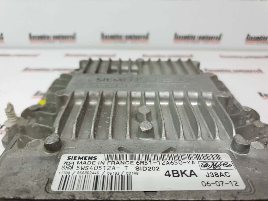 Calculator Motor SIEMENS FORD FOCUS 5WS40512A T / 5WS40512AT / SID202 / 6M51-12A650-YA / 6M51 12A650 YA / 6M5112A650YA5WS40512A T / 5WS40512AT / SID202 / 6M51-12A650-YA / 6M51 12A650 YA / 6M5112A650YA