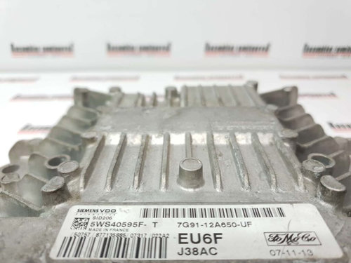 Calculator Motor SIEMENS FORD FOCUS 5WS40595F-T / 5WS40595F T / 5WS40595FT / SID206 / 7G91-12A650-UF...