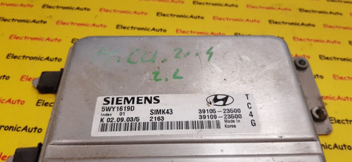 Calculator Motor SIEMENS HYUNDAI COUPE 39105 23500 / 3910523500 / 39109 23500 / 3910923500 / 5WY1619...
