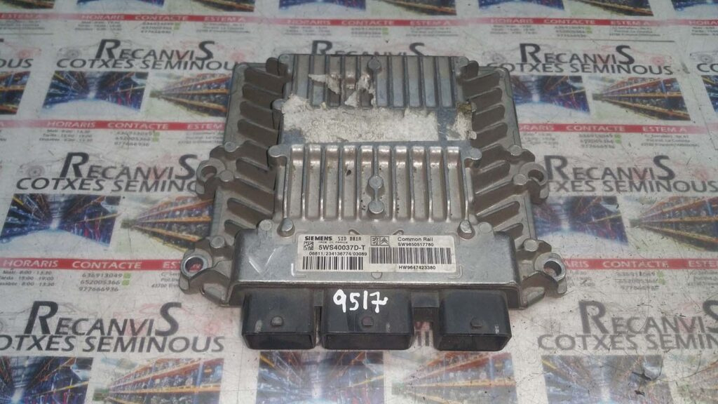 Calculator Motor SIEMENS PEUGEOT 406, 5WS40037DT, SID801A, 9650517780, 9647423380,