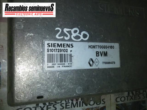 Calculator Motor SIEMENS RENAULT CLIO 2 S101729102 P / S101729102P / HOM 7700854160 / HOM7700854160 ...