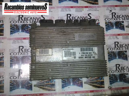 Calculator Motor SIEMENS RENAULT CLIO S101200046 A / S101200046A / 7700850841 / HOM 7700850084 / HOM...