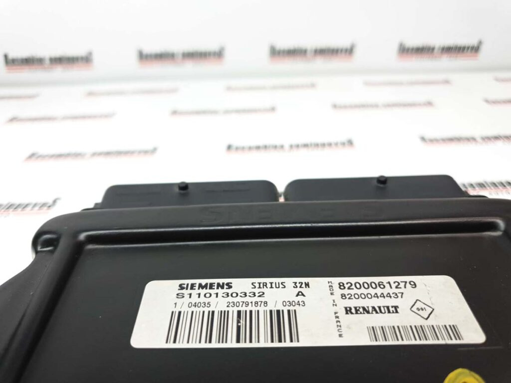 Calculator Motor SIEMENS RENAULT CLIO, S110130332A ,SIRIUS32N, 8200061279, 8200044437,