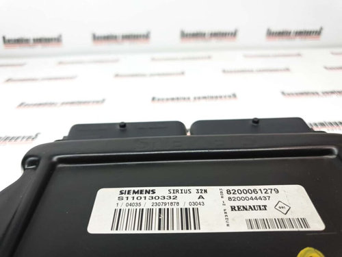 Calculator Motor SIEMENS RENAULT CLIO, S110130332A ,SIRIUS32N, 8200061279, 8200044437,