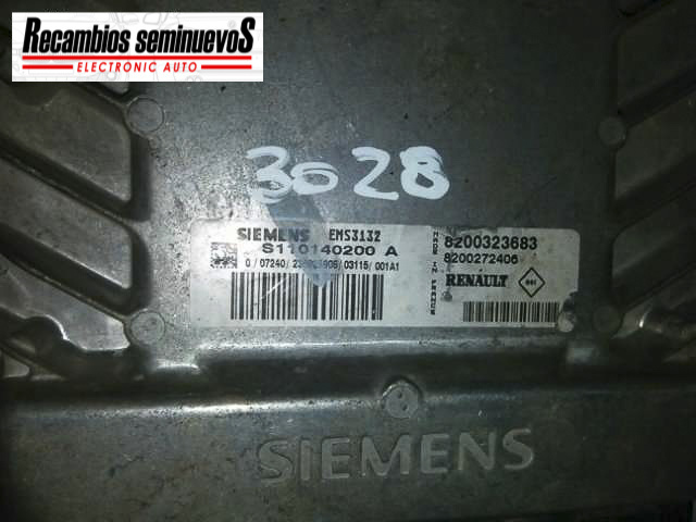 Calculator Motor SIEMENS RENAULT CLIO S110140200 A / S110140200A / EMS3132 / 8200323683 / 8200272408S110140200 A / S110140200A / EMS3132 / 8200323683 / 8200272408