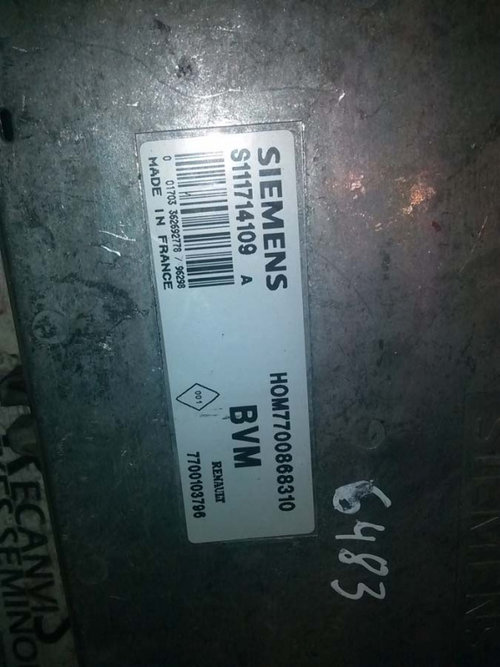 Calculator Motor SIEMENS RENAULT CLIO S111714109 A / S111714109A / HOM 7700868310 / HOM7700868310 / ...