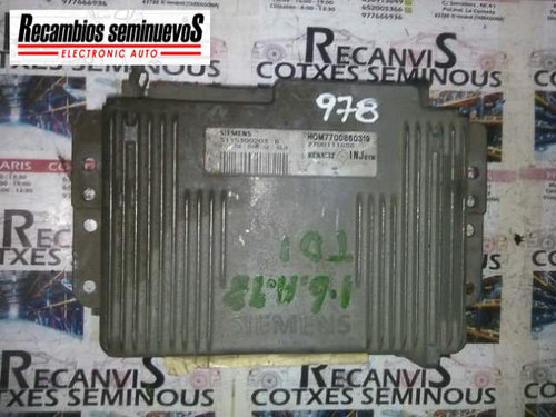 Calculator Motor SIEMENS RENAULT CLIO S115300203 B / S115300203B / HOM 7700860319 / HOM7700860319 / ...