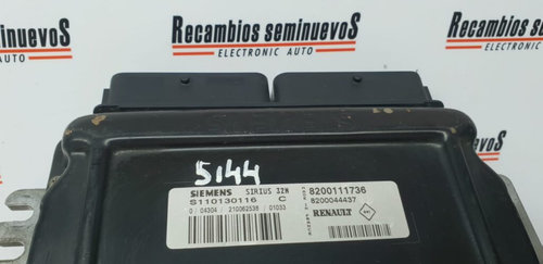 Calculator Motor SIEMENS RENAULT KANGOO S110130116 C / S110130116C / SIRIUS 32N / SIRIUS32N / 820011...