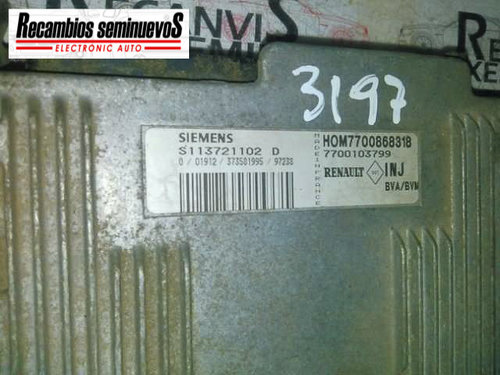 Calculator Motor SIEMENS RENAULT MEGANE S113721102 D / S113721102D / HOM 7700868318 / HOM7700868318 ...
