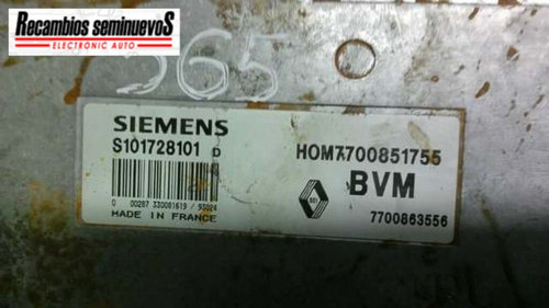 Calculator Motor SIEMENS RENAULT RENAULT -CUALQUIER MODELO- 7700863556 / HOM 7700851755 / HOM7700851...