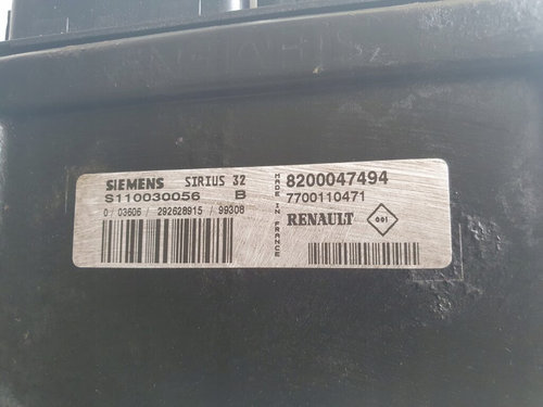 Calculator Motor SIEMENS RENAULT SCENIC S110030056 B / S110030056B / SIRIUS 32 / SIRIUS32 / 82000474...
