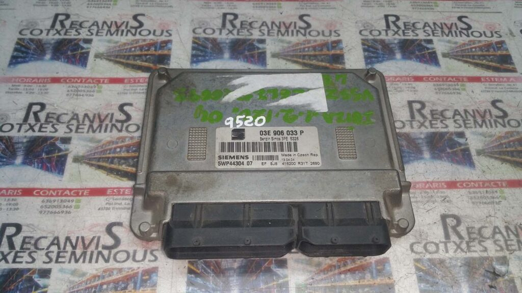 Calculator Motor SIEMENS SEAT IBIZA 03E 906 033 P / 03E906033P / 5WP44304 07 / 5WP4430407 / SIMOS 3PE / SIMOS3PE03E 906 033 P / 03E906033P / 5WP44304 07 / 5WP4430407 / SIMOS 3PE / SIMOS3PE