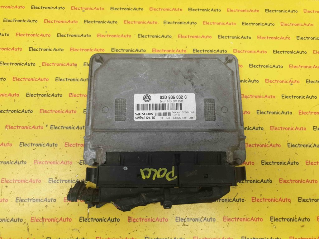 Calculator Motor SIEMENS SKODA FABIA 03D 906 032 C / 03D906032C / 5WP40124 07 / 5WP4012407 / 3PD 2501 / 3PD250103D 906 032 C / 03D906032C / 5WP40124 07 / 5WP4012407 / 3PD 2501 / 3PD2501