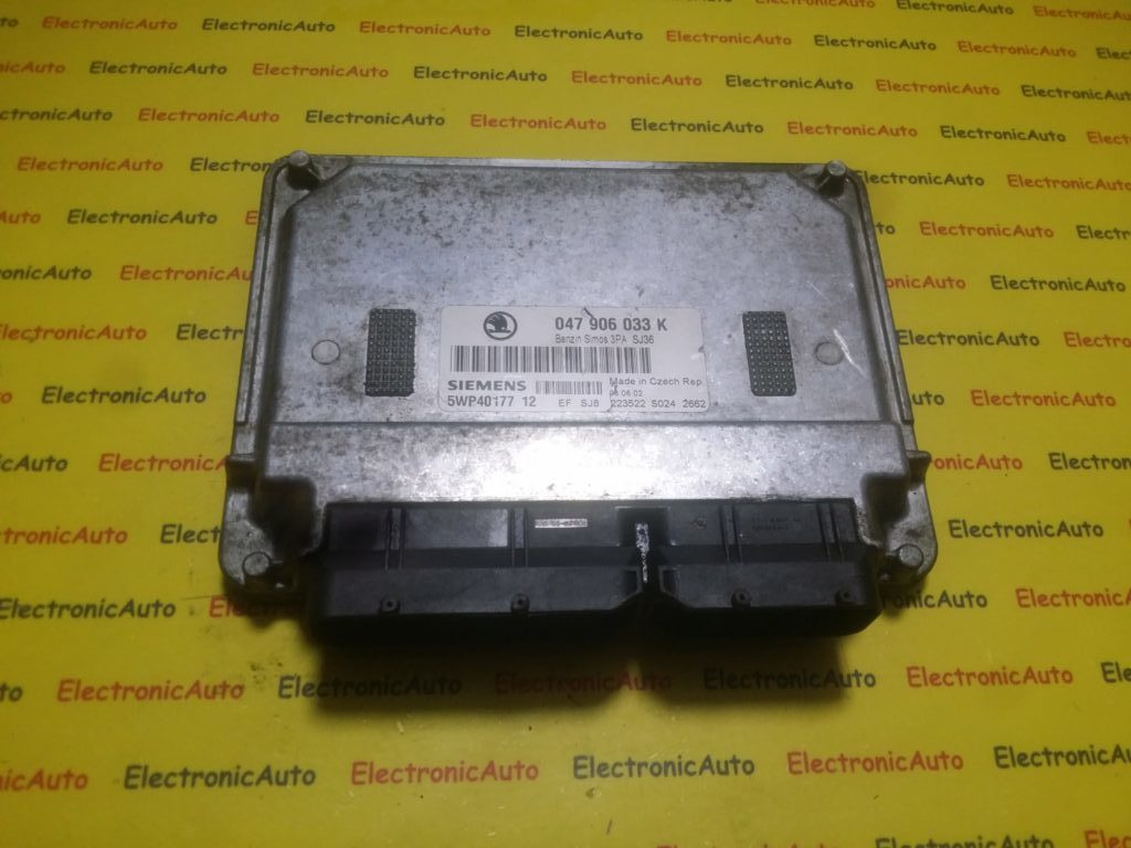 Calculator Motor SIEMENS SKODA FABIA 047 906 033 K / 047906033K / 5WP40177 12 / 5WP4017712 / SIMOS 3PA / SIMOS3PA047 906 033 K / 047906033K / 5WP40177 12 / 5WP4017712 / SIMOS 3PA / SIMOS3PA