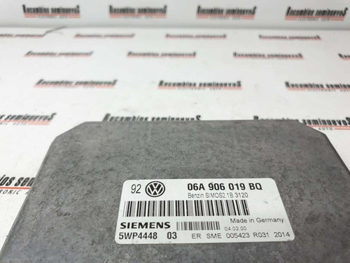 Calculator Motor SIEMENS VOLKSWAGEN GOLF 4 06A 906 019 BQ / 06A906019BQ / 5WP4448 03 / 5WP444803 / S...