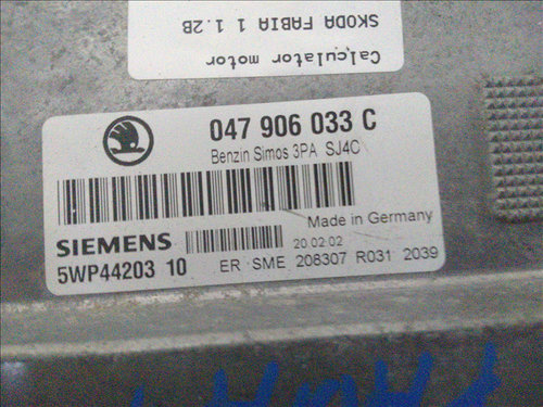 Calculator motor SKODA FABIA 1 1.2B
