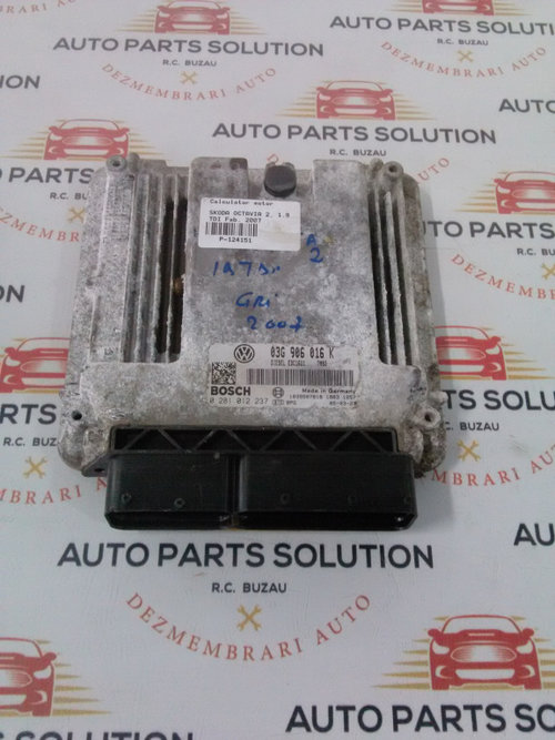 Calculator motor SKODA OCTAVIA 2, 1.9 TDI Fab. 2007