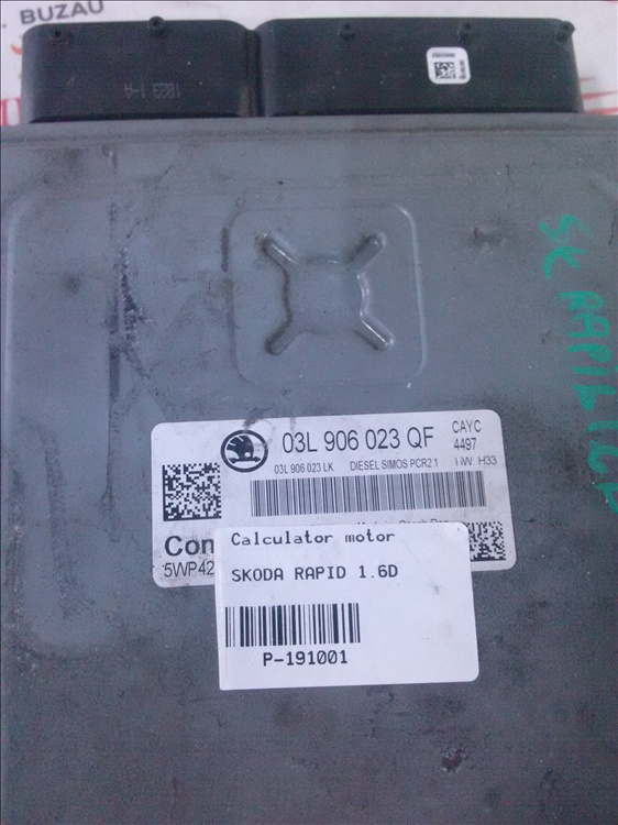 Calculator motor SKODA RAPID 1.6 d