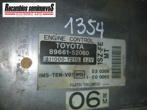 Calculator Motor TOYOTA YARIS 89661 52060 / 8966152060 / 211000 7210 / 211000721089661 52060 / 89661...