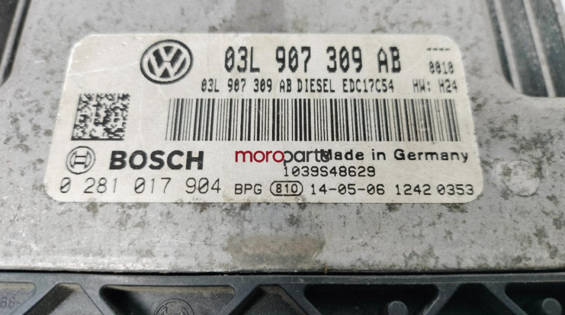 Calculator motor Volkswagen Amarok 2H OEM 03L907309AB