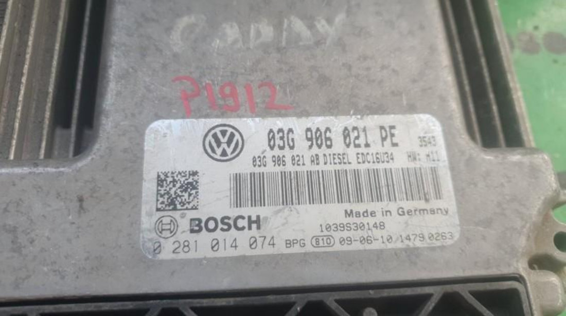 Calculator motor Volkswagen Caddy 3 (2004->) 0281014074