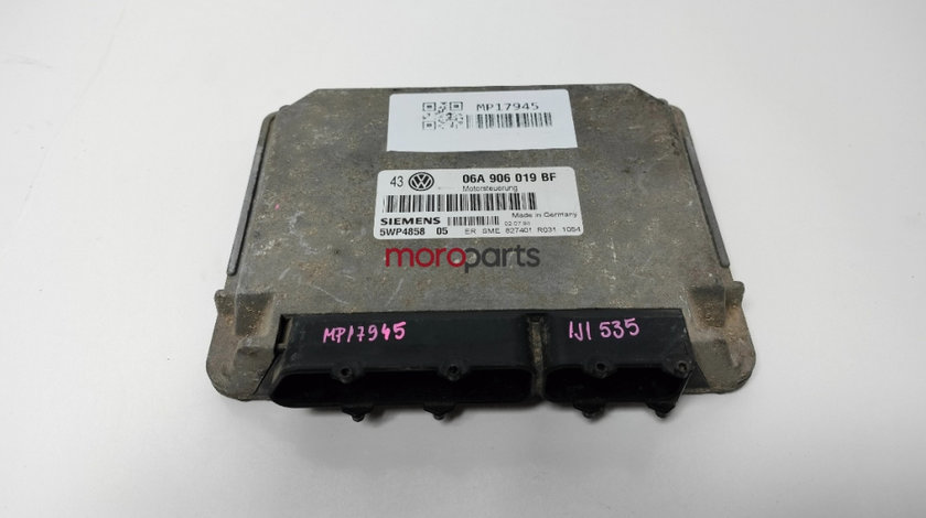 Calculator motor VOLKSWAGEN GOLF IV (1J1) [ 1997 - 2007 ] 1.6 (AEH, AKL, APF) 74KW|100HP OEM 06A906019BF