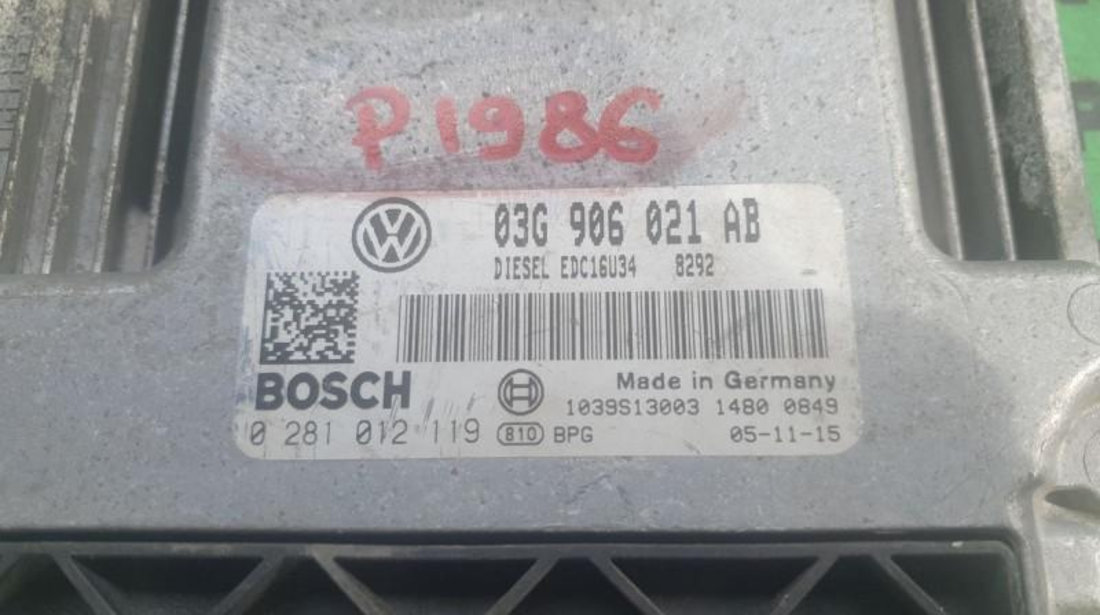Calculator motor Volkswagen Passat B6 3C (2006-2009) 0281012119