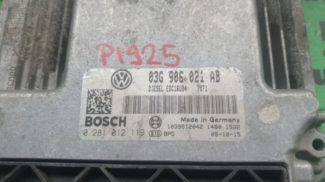 Calculator motor Volkswagen Passat B6 3C (2006-2009) 0281012119
