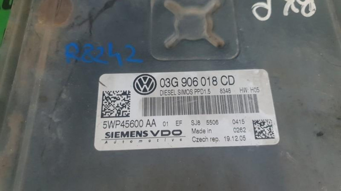 Calculator motor Volkswagen Passat B6 3C (2006-2009) 03g906018cd