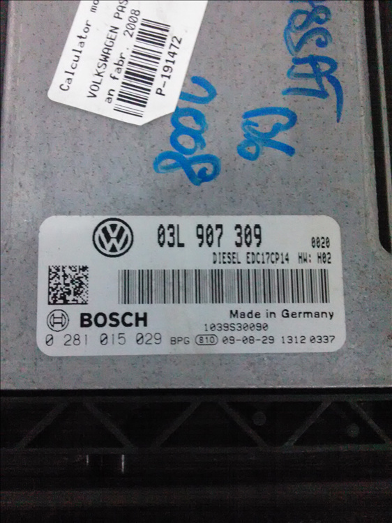 Calculator motor VOLKSWAGEN PASSAT B6 an fabr. 2008