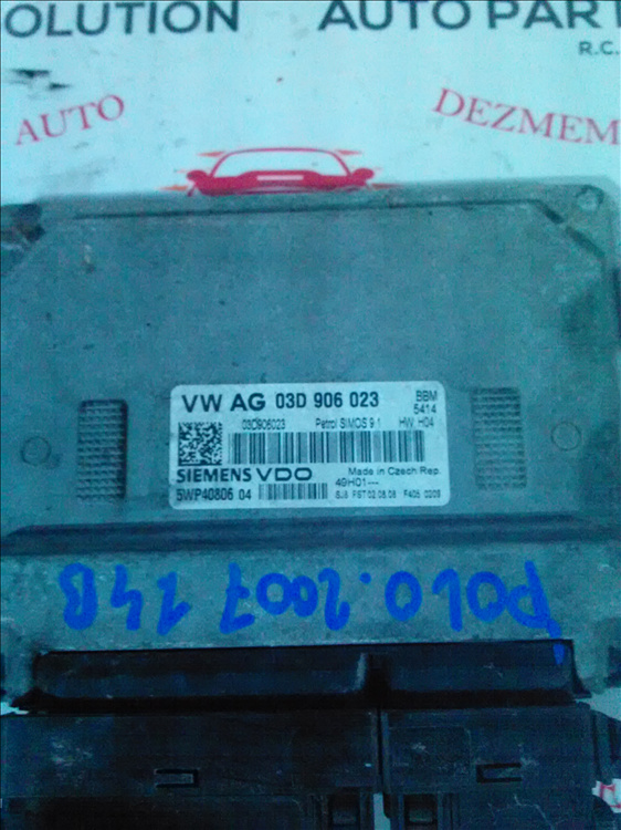 Calculator motor VOLKSWAGEN POLO 1.4B an fabr. 2007