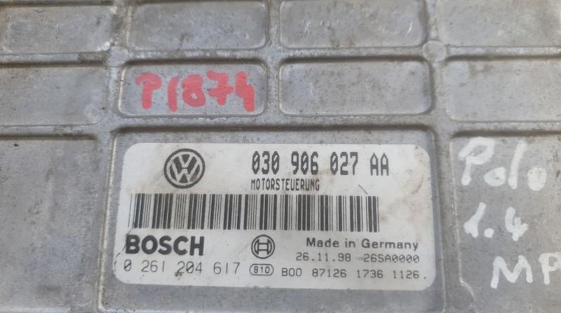 Calculator motor Volkswagen Polo (1994-1999) 0261204617