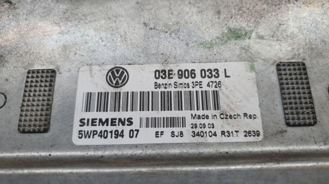 Calculator motor Volkswagen Polo (2001-2009) 03e906033l