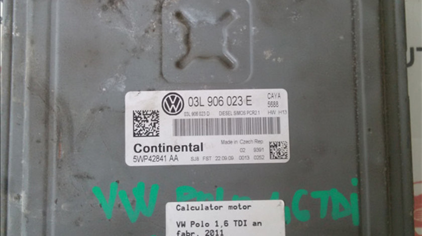 Calculator motor VOLKSWAGEN POLO 2009-2015