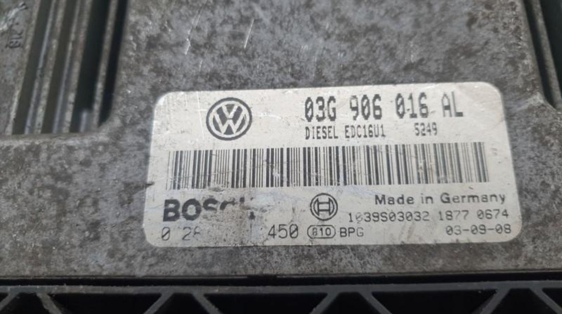 Calculator motor Volkswagen Touran (2003->) 0281011450