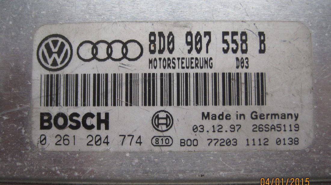 Calculator motor VW - AUDI ECU 8D0 907 558 B