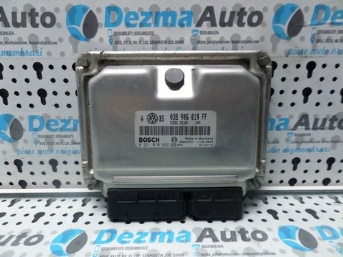 Calculator motor Vw Bora (1J2) 1.9 tdi, 038906019FF, 0281010662