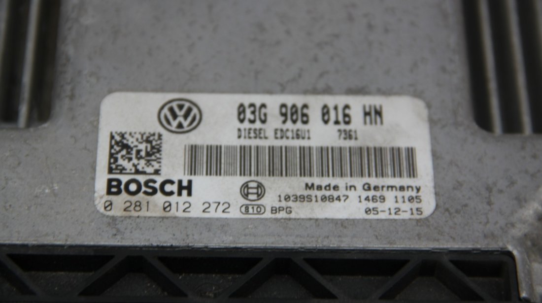 Calculator motor VW Caddy 2.0 SDI cod: 03G906016HN / 0281012272 model 2006